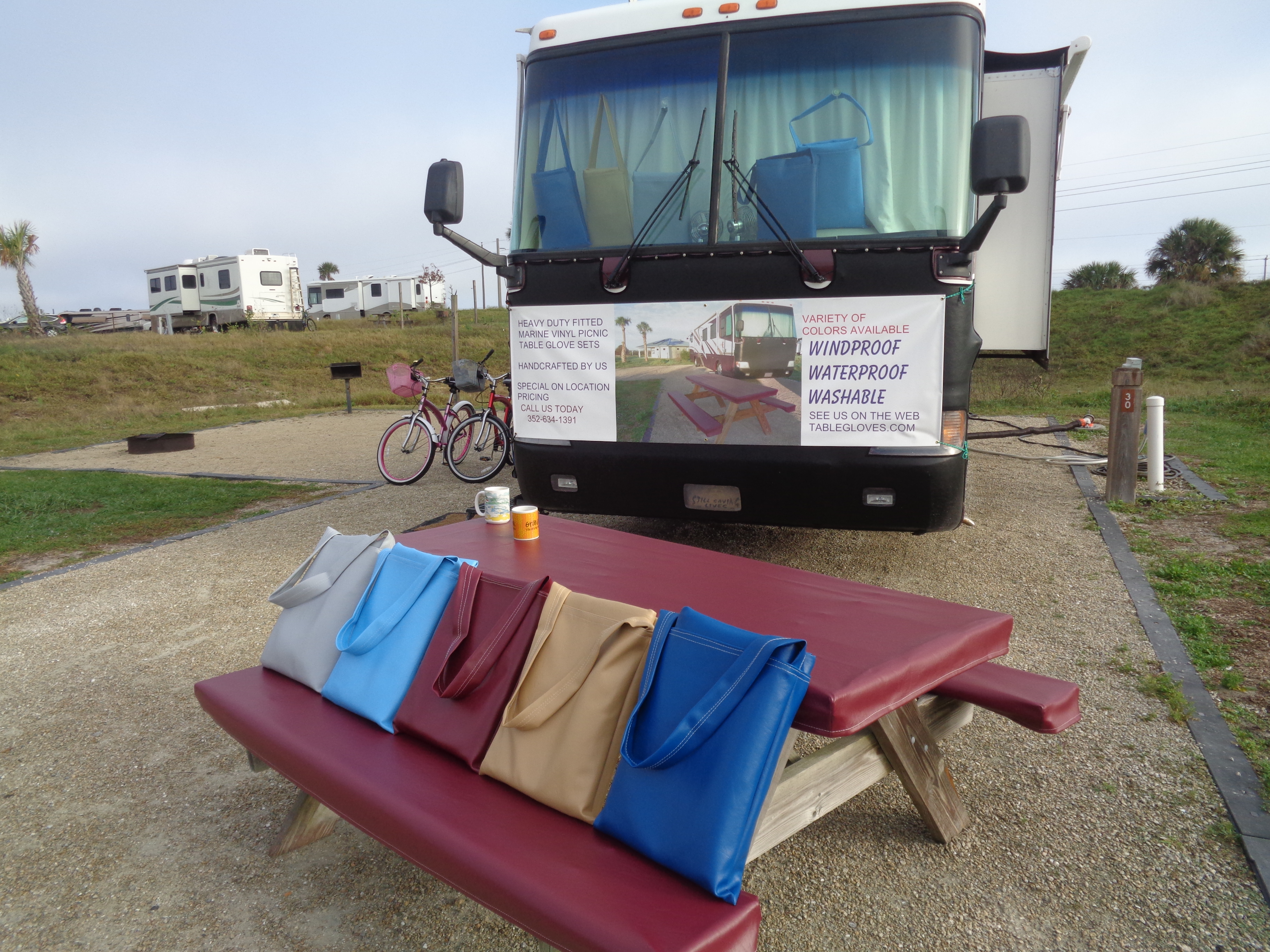 fitted picnic tablecloths vinyl